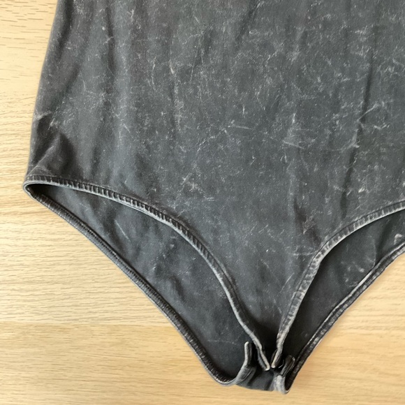 Acid Wash Charcoal Bodysuit - Picture 3 of 5